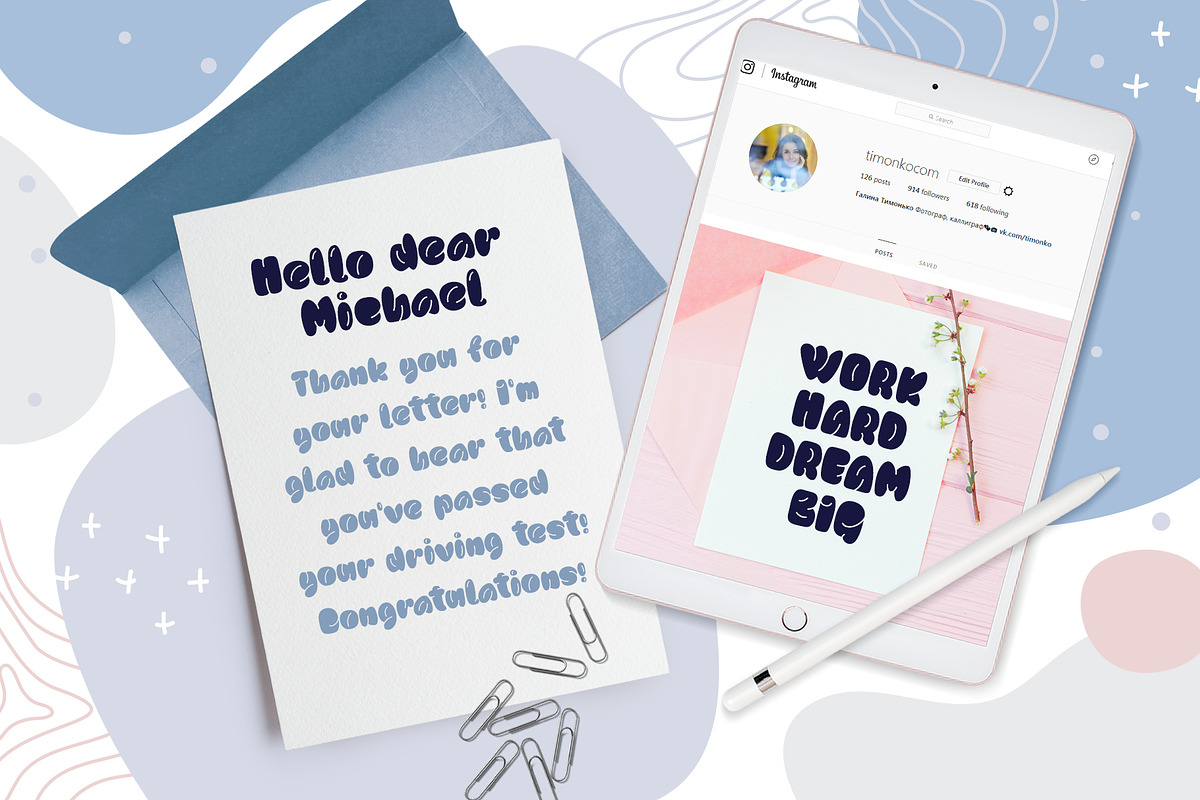 Sweet Sky Rotund Retro Groovy Font preview 6