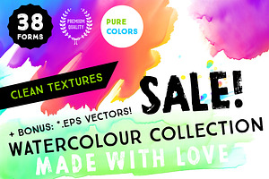38 Watercolour Textures Collection