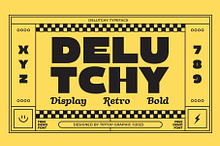 Delutchy | Display Retro Bold Font