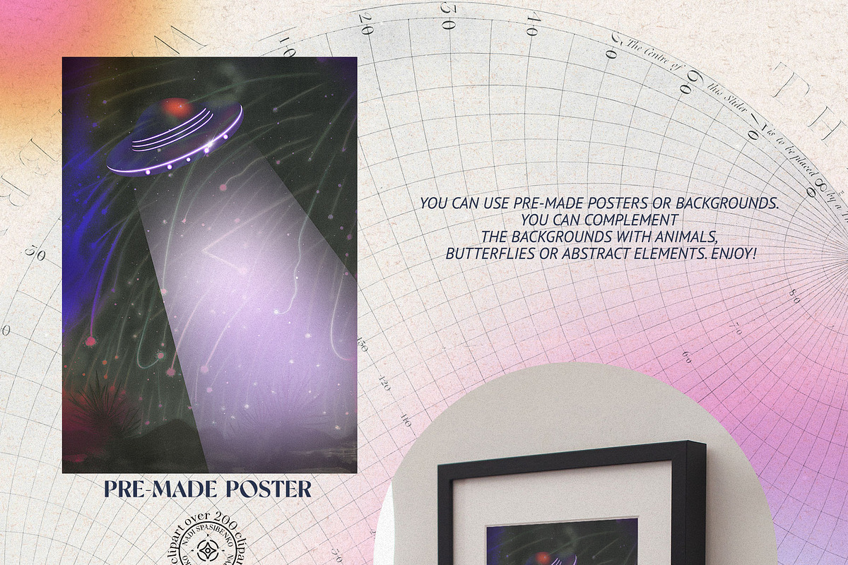 MYSTICAL RETRO COLLAGE, an Object Graphic by nadispasibenko (Photo 4 of 16)