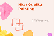 Watercolor Abstract Organic Shape, an Object Graphic by Kartika Prints (Thumbnail 3 of 3)