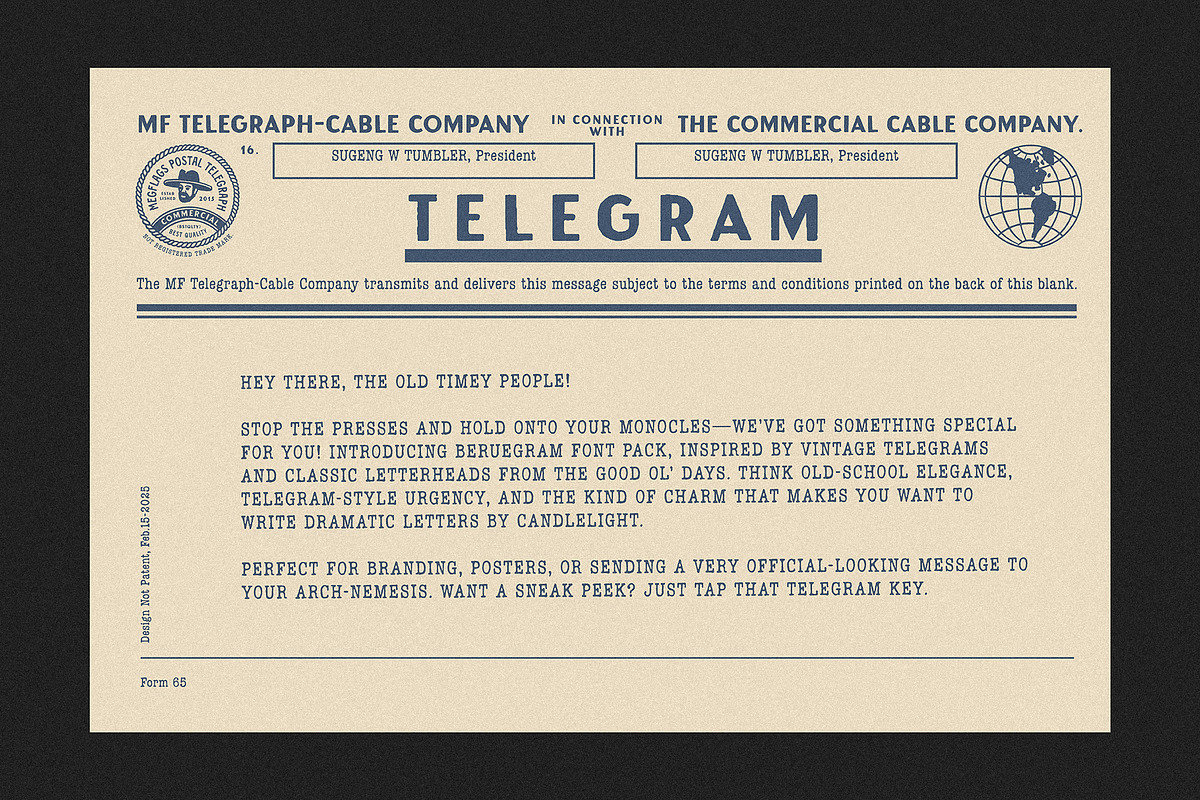 Beruegram, a Sans Serif Font by Megflags (Photo 9 of 9)