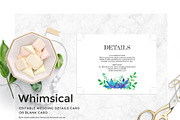 Editable Watercolor Leaf Blank Card, a Card Template by Brush&Paper (Thumbnail 1 of 3)