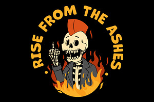 Rise From The Ashes!, a Decorative Illustration by pedrors