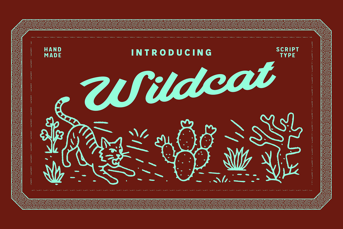 Wildcat - script typeface, a Font by Press & Pen (Photo 1 of 7)