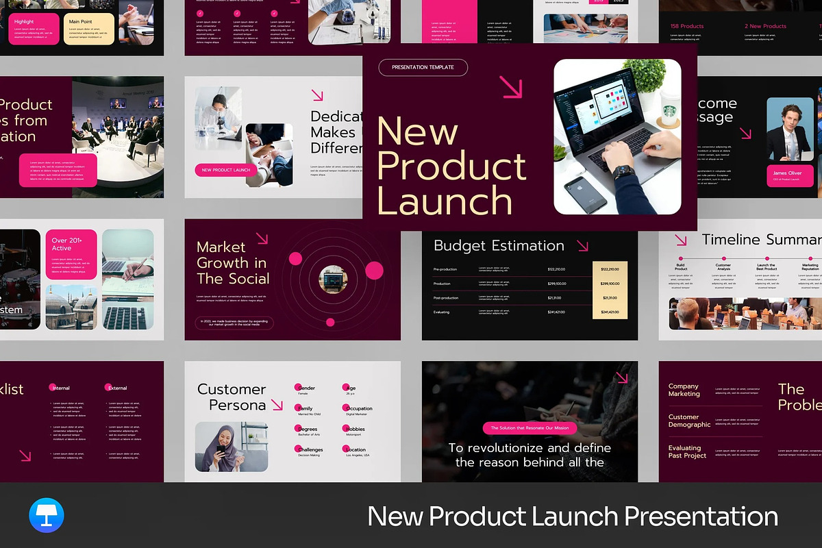 New Product Launch Keynote Templates, a Presentation Template by Fit-tee (Photo 1 of 2)