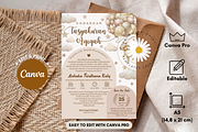 Bear and Balloons Canva Template, an Invitation Template by Blooming Daisy (Thumbnail 1 of 4)