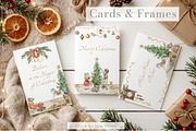 Christmas vintage watercolor clipart, an Illustration by Alisles (Thumbnail 5 of 12)