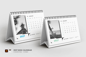 2027 Desk calendar