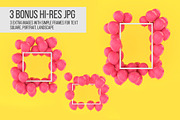 Festive Mockups with Balloons, a Print Template by Aedon Design (Thumbnail 2 of 5)