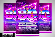80s Party Flyer, a Flyer Template by XtremeFlyers (Thumbnail 1 of 2)