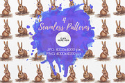 watercolor bunny, an Animal Illustration by Graphobia (Thumbnail 6 of 7)