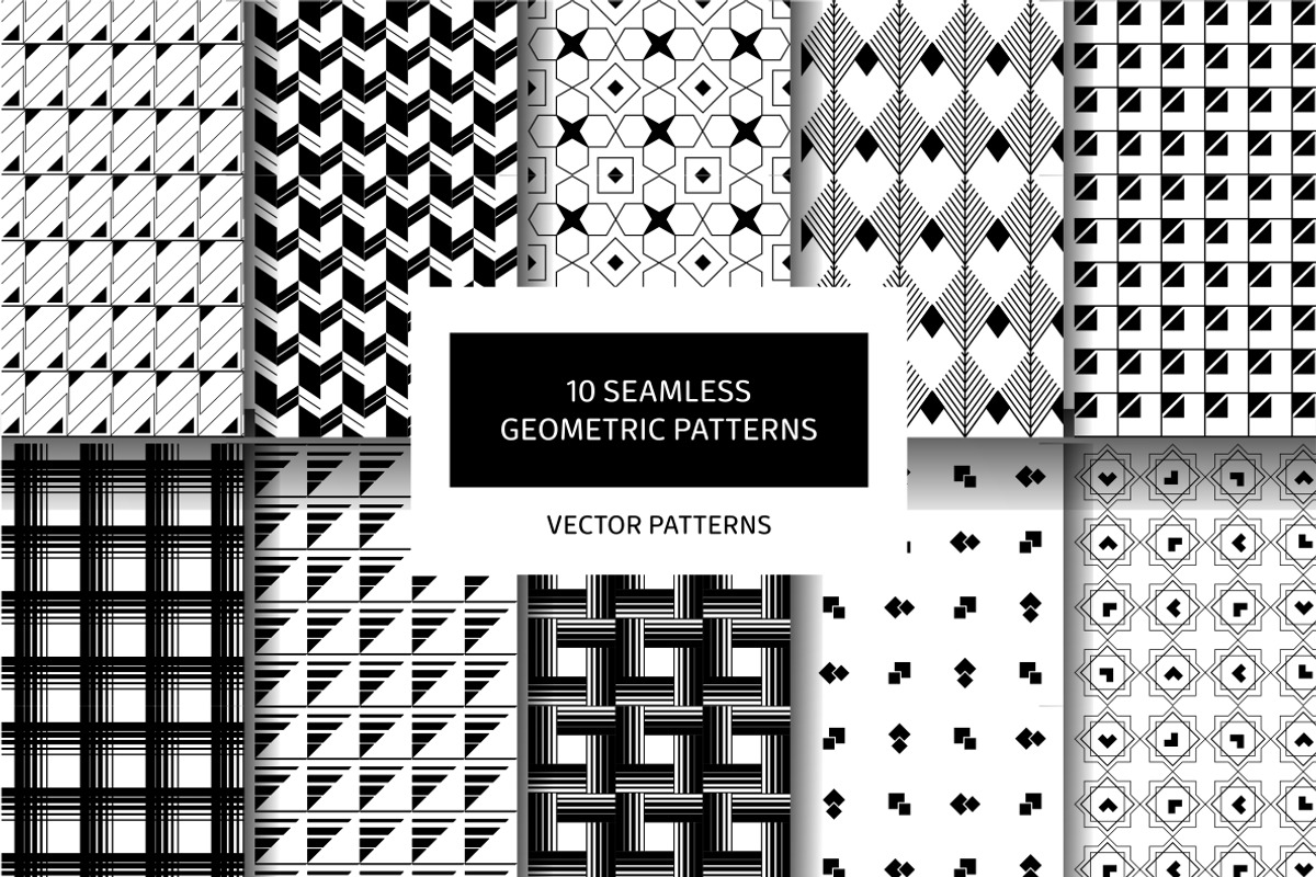 Geometric Patterns, a Pattern Graphic by ItsDianaDesign (Photo 1 of 6)