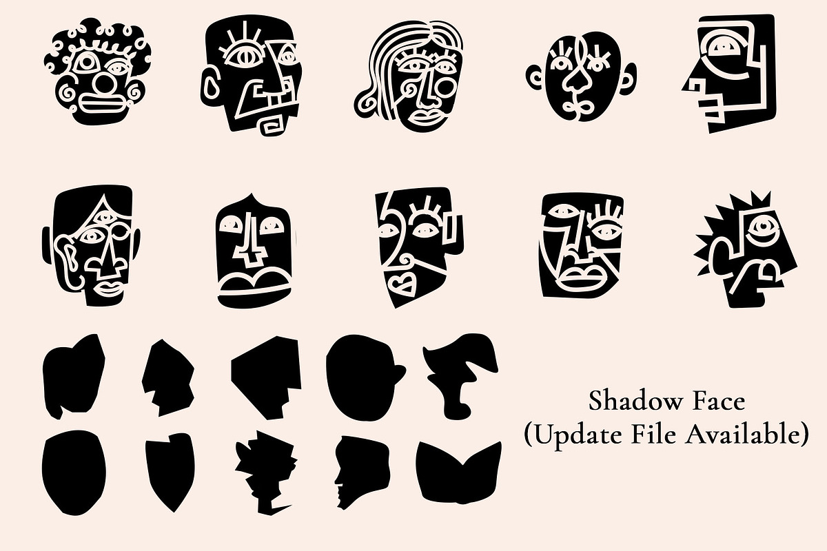 Picasso Style Collection | AI, an Object Graphic by Azruca (Photo 11 of 12)