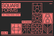 Square Forms Vol 11, an Outline Icon by Tekuni (Thumbnail 1 of 13)