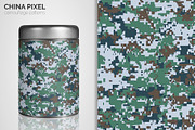 China Pixel Camouflage Patterns, a Pattern Graphic by 3Y_Design (Thumbnail 5 of 5)