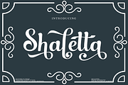 Shaletta Script, a Script Font by GloowStudio (Thumbnail 1 of 9)