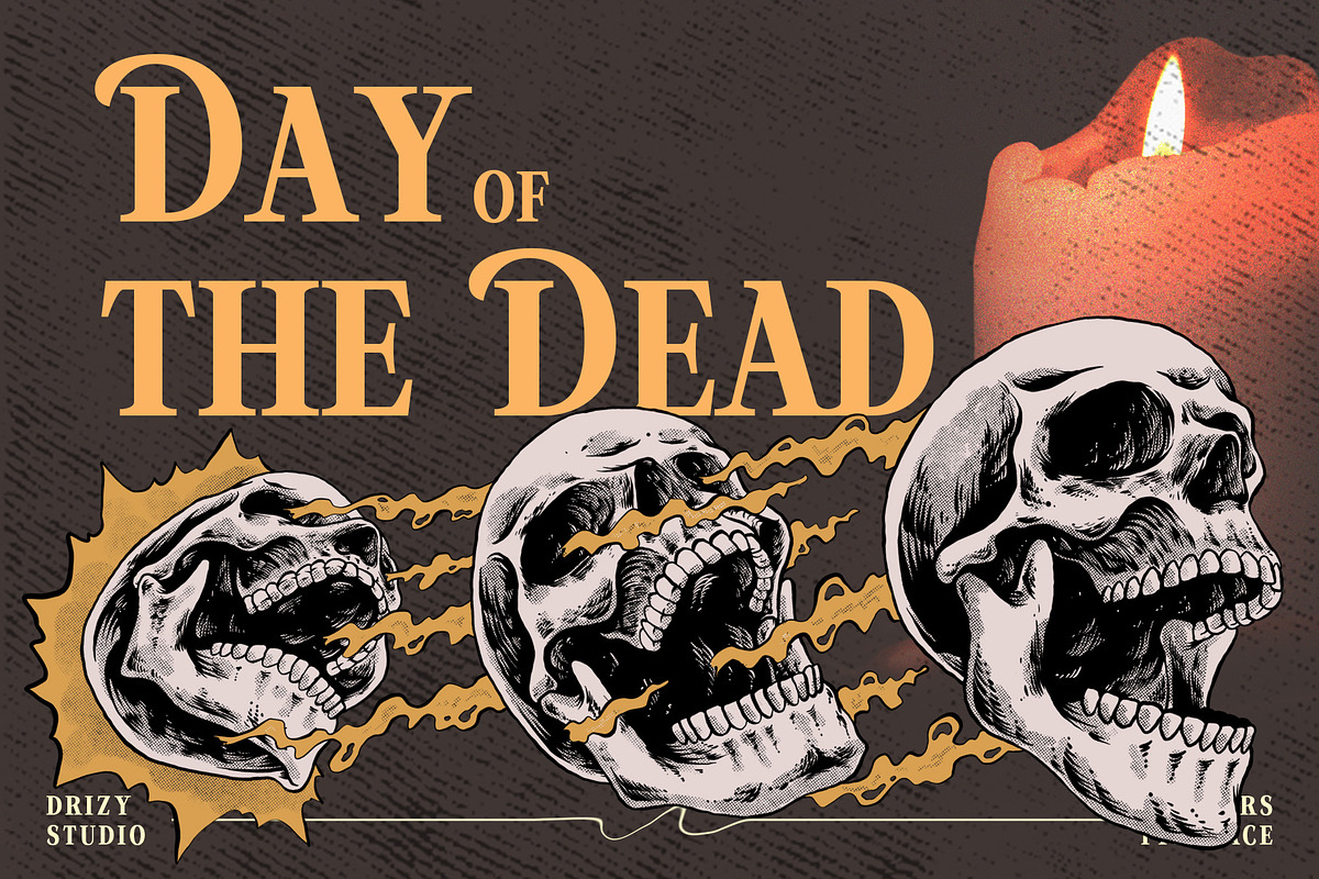 Dracers – Halloween Font, a Font by Drizy (Photo 2 of 10)