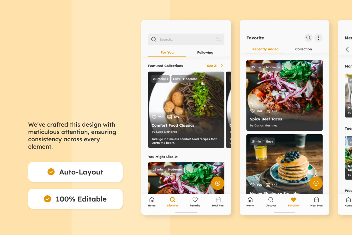 Eato - Food Recipe Mobile App, an App Template by twinstd (Photo 3 of 5)