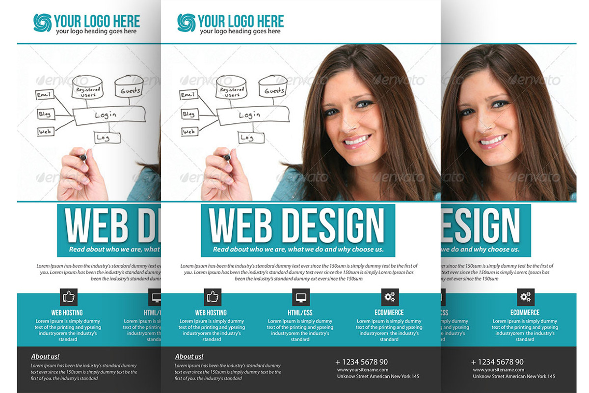 Web Design Flyer, a Flyer Template by TheGraphicsWorld (Photo 2 of 4)