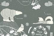 Winter collection, an Animal Illustration by Julia Dreams (Thumbnail 2 of 5)