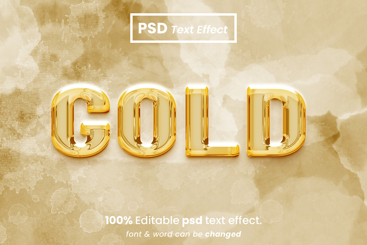 Chrome 3D Text Effects Bundle, a Brushes & More by Zamans (Photo 6 of 10)