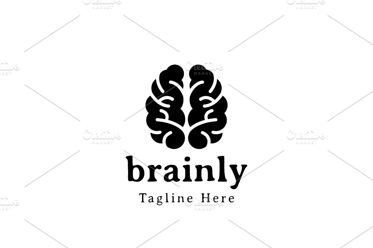 Black Brain Logo Design, a Branding & Logo Template by AlvinStd