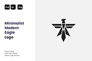 Minimalist Modern Eagle Logo, a Branding & Logo Template by Luxury Logos (Thumbnail 1 of 4)