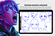 150 Anime Female Head Stamps, a Brush Add-On by Selentaori Studio (Thumbnail 8 of 11)