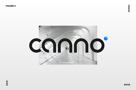 Canno - Modern geometric sans serif, a Sans Serif Font by MoonBandit