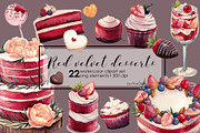 RED VELVET DESSERTS, a Graphic by AJDA ART (Thumbnail 2 of 4)