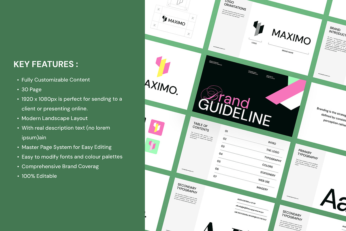 MAXIMO | Brand Guidelines Bundle, a Branding & Logo Template by Artisan Vibes (Photo 11 of 11)