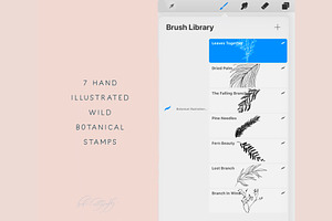 Wild Foliage Procreate Stamps