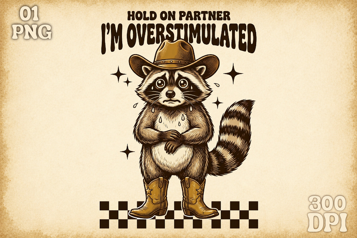 Funny Raccoon PNG Sublimation Bundle, an Object Illustration by Sublimation Artist (Photo 6 of 23)