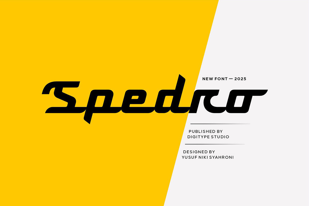 Spedro | Sporty Script Font, a Script Font by Digitype Studio (Photo 1 of 11)
