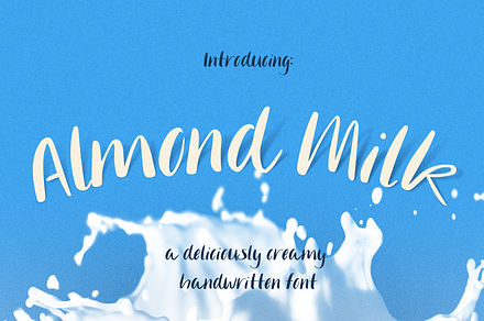 Almond Milk | Creamy Script Font