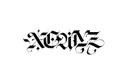 Gothic modern ABC letters, a Blackletter Font by GeekClick (Thumbnail 9 of 15)