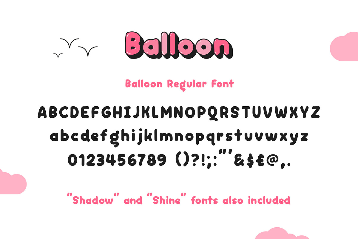 Balloon Font Family, a Font by Lollipop Hand Drawn (Photo 5 of 7)