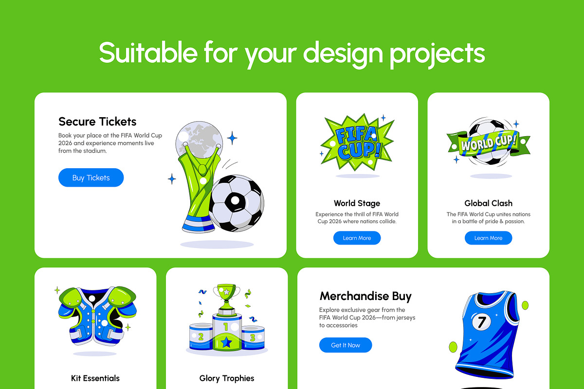 130 Football World Cup Celebration, a Sport Illustration by Creative Stall (Photo 3 of 10)