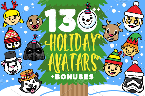 Sale ! 50 Holiday Avatars Bonuses