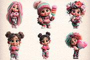 Quirky Girl Clipart, an Illustration by Digital Artistic99 (Thumbnail 3 of 11)