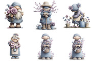 Whimsical Spring Garden Grandma, an Illustration by Designking (Thumbnail 4 of 5)