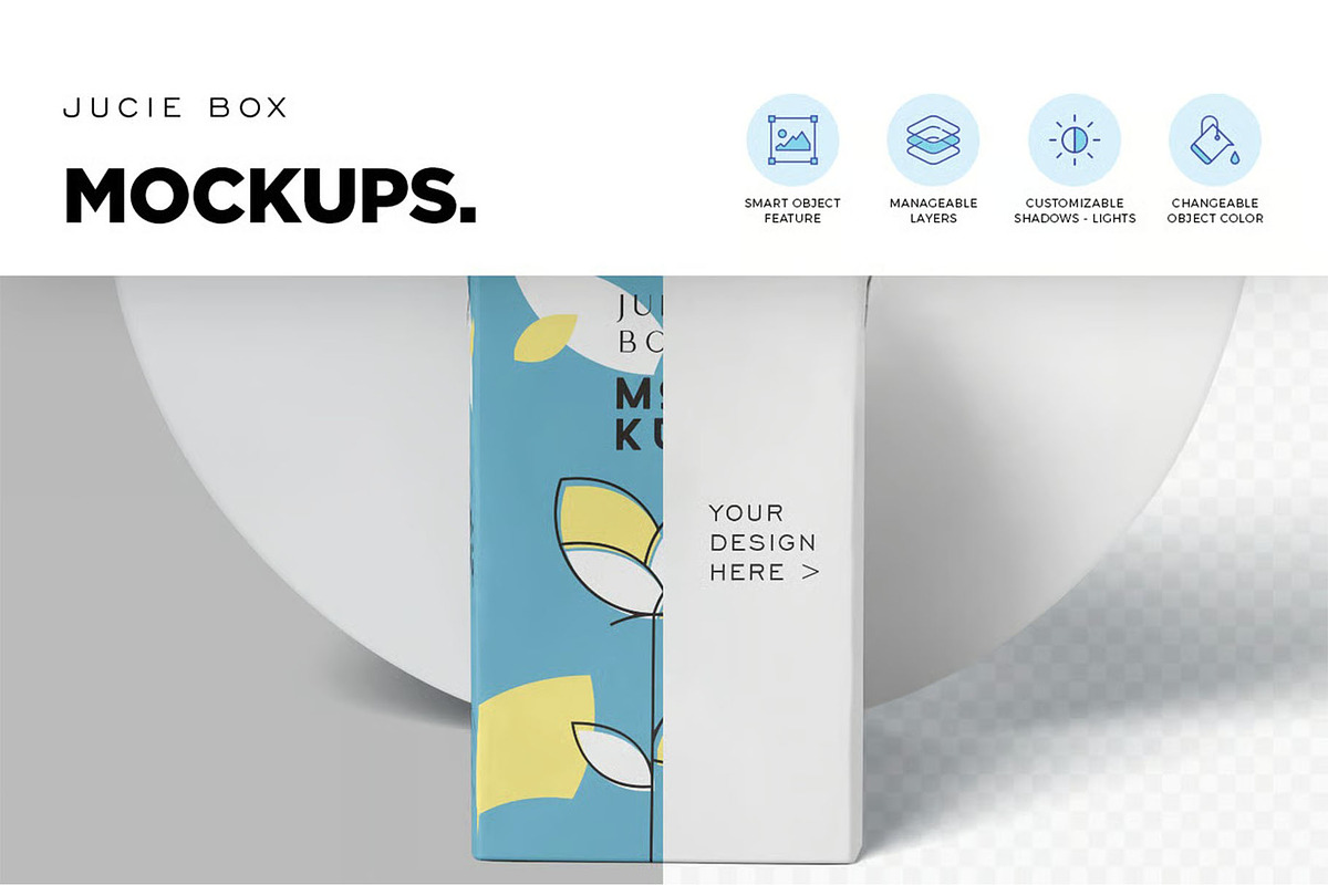 Juice Box Mockups, a Product Mockup by megostudi0 (Photo 4 of 6)
