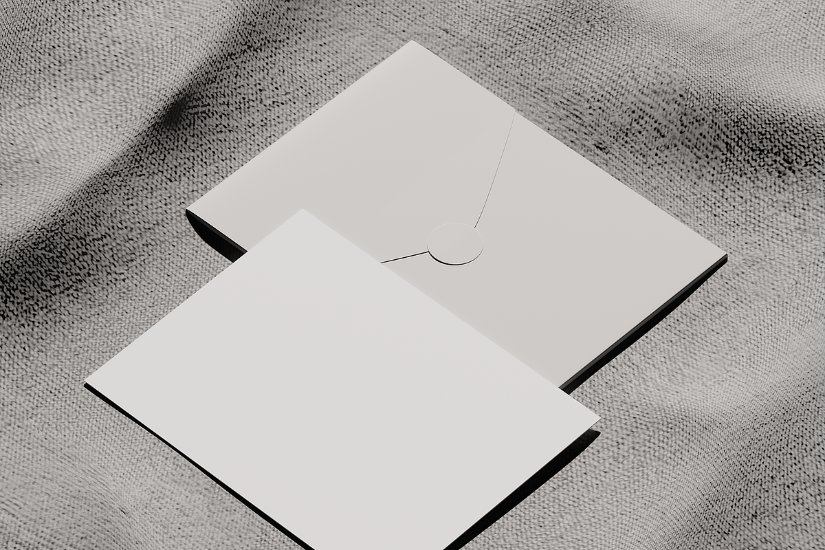 Wedding Invitation Envelope Mockup, an Advertising Mockup by Bartama Graphic (Photo 4 of 4)