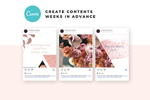 RoseGold Chic Canva Instagram Puzzle