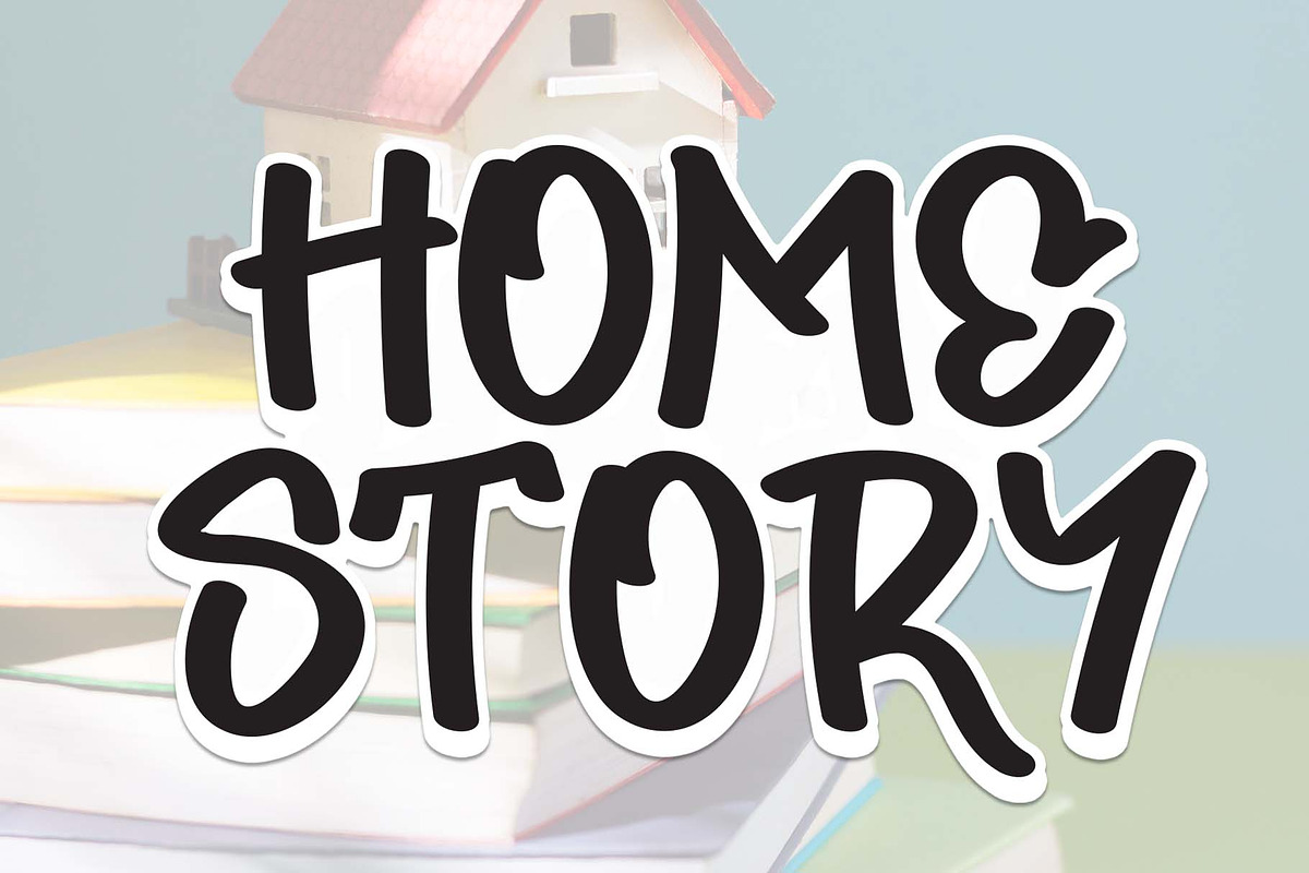 Home Story | Script Font, a Script Font by Scratchones (Photo 1 of 8)