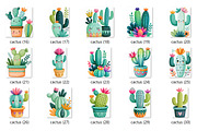 Whimsical Cactus Clipart 55 PNG, a Decorative Illustration by Whimsy Brush Studio (Thumbnail 3 of 10)
