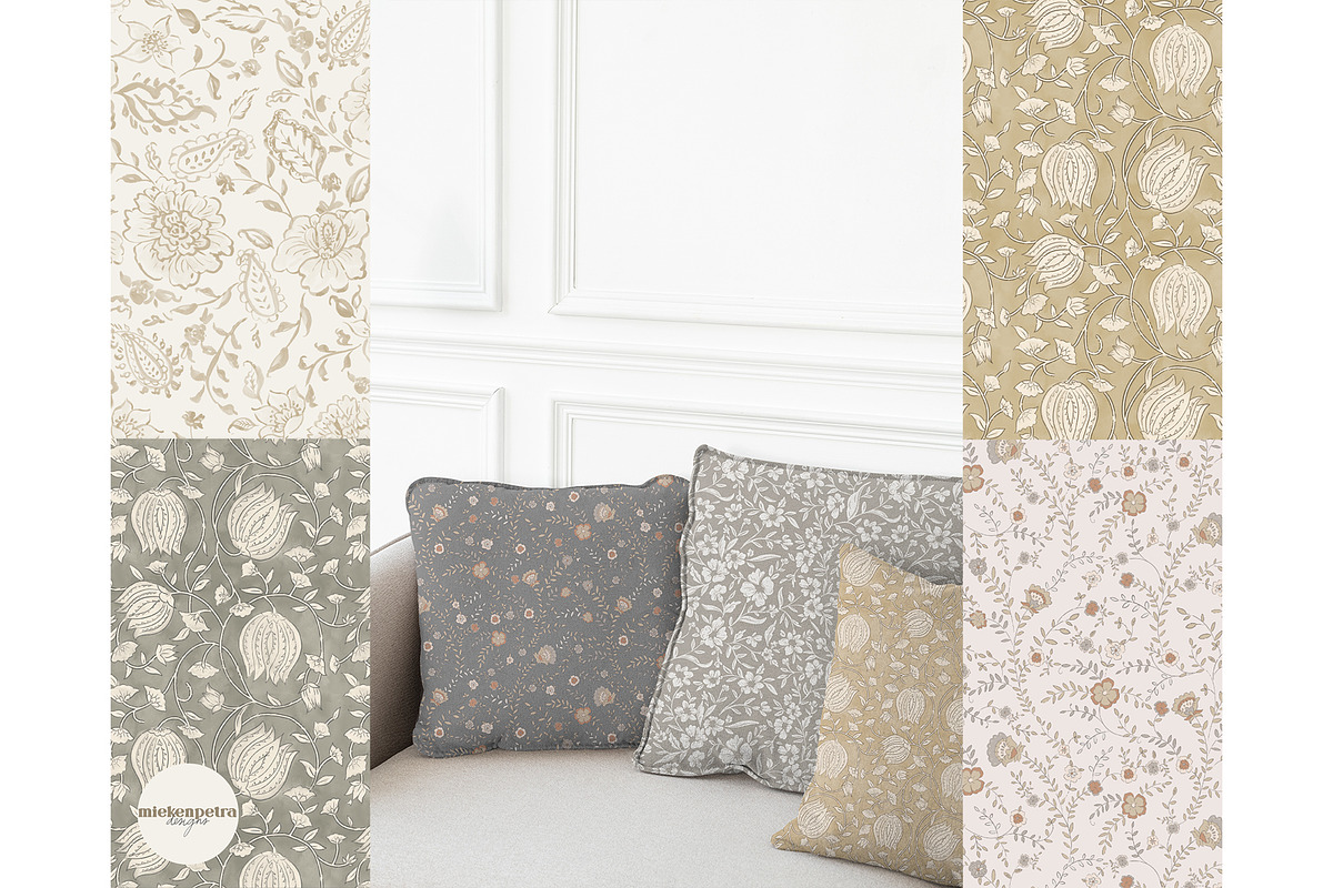 Boho Neutral Pattern Bundle, a Pattern Graphic by Mieken Petra Designs (Photo 4 of 12)