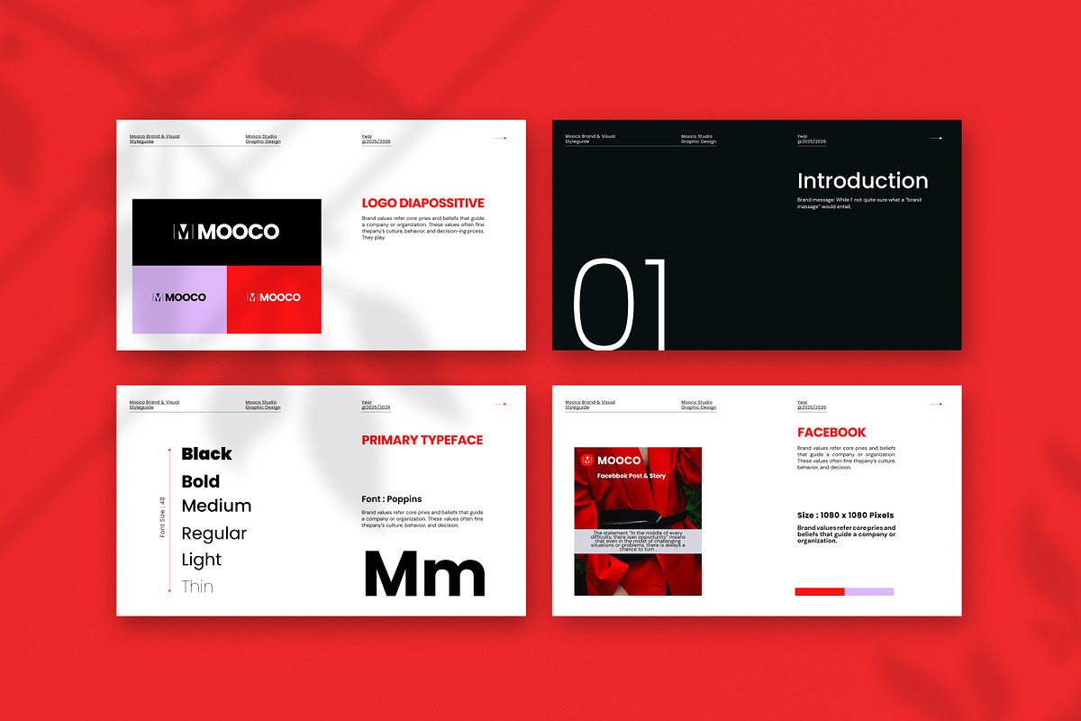 MOOCO | Brand Guidelines Template, a Presentation Template by Studio Industry (Photo 4 of 9)