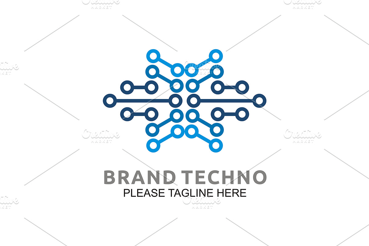 20 Logo Technology Templates Bundle, a Branding & Logo Template by Friendesigns (Photo 16 of 21)